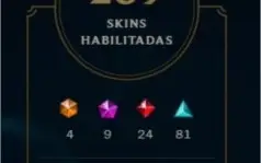 Conta League of Legends, servidor EUA, 280+ skins
