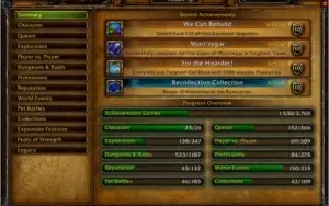 Conta WoW Shadowlands