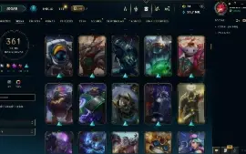 Conta Lol 100% Segura | Full Acesso | 361 Skins | Todos Camp
