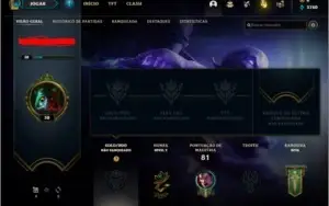 Conta LOL,  dês da Season 8 unranked