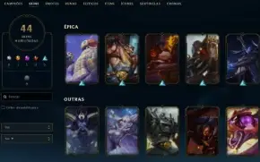Conta League of Legends Full Acesso - 71 Champs e 44 Skins