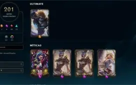 Conta LOL, 166 skins, 28 M7, Level 508, Todos os Campeões.