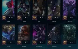 Conta LOL, 166 skins, 28 M7, Level 508, Todos os Campeões.
