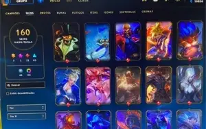 conta Lol e valorant