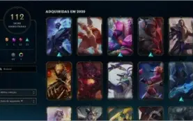 CONTA LEAGUE OF LEGENDS COM 112 SKINS