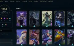 Conta League of Legends Full Acesso - 118 Champs e 104 Skins