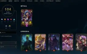 Conta League of Legends Full Acesso - 118 Champs e 104 Skins