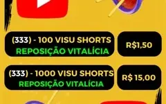 🔥🚀 VISUALIZAÇÕES EM SHORTS ( REPOSIÇÃO VITALÍCIA )