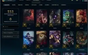 CONTA LOL 45 SKINS 64 CHAMPS