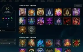CONTA LOL 45 SKINS 64 CHAMPS