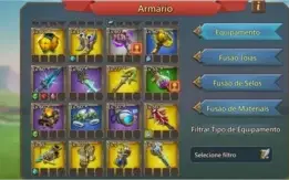 T4 Tecela Ouro Vig Epico LabInfernal set epico/ouro 120M