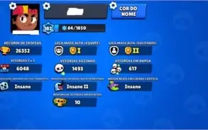 CONTA BRAWL NVL 181 + TODOS OS 51 BRAWLERS FULL