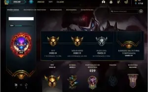 Conta ouro 4 com TODOS os champs e 130 skins