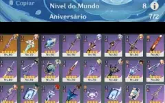 ⭐ [CONTA AR 56 - 10 PERSONAGENS (+ 2 constelações) + 2 ARMAS