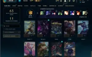 Prata 2 com 40 Champs e 13 Skins