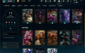 Bronze 2 com 50 Champs e 13 Skins