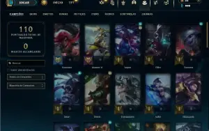 Bronze 2 com 50 Champs e 13 Skins