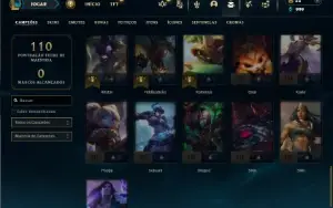 Bronze 2 com 50 Champs e 13 Skins