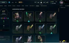Conta LoL LvL 714, 326 skins, 428 ícones, todos os champions