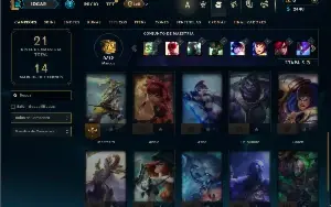 Bronze 4 com 25 Champs e 3 Skins