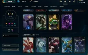 conta rara lol, skins icones sentinelas raros e com elo alto