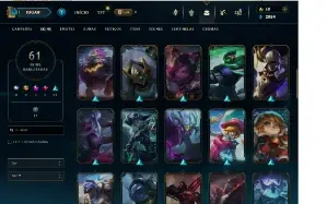 Conta LOL S4 Mestre atual lvl 108 com 61 skins