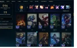 Conta LOL S4 Mestre atual lvl 108 com 61 skins