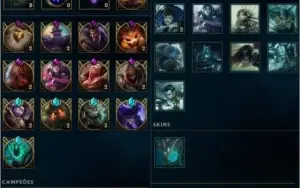 Conta LOL Plat5 todos os champions e 83 skins