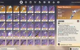 Conta genshin impact 0 vínculos raiden c2 yelan + bis, aceit