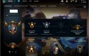 Conta Gold 3 com 82 skins e 111 champs