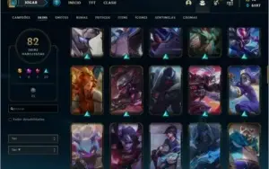 Conta Gold 3 com 82 skins e 111 champs