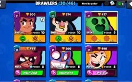 BRAWL STARS NVL 96, 10.000 TROFÉIS, 1 LENDARIO, COM 3 NV 10!