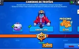 BRAWL STARS NVL 96, 10.000 TROFÉIS, 1 LENDARIO, COM 3 NV 10!