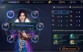 Vendo conta mir4 lvl 46 com 49k de power e um spirit epico
