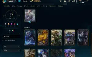 Prata 3 com 65 Champs e 17 Skins ( MAIN TOP )
