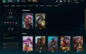 Prata 3 com 65 Champs e 17 Skins ( MAIN TOP )