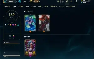 Unranked com TODOS os champs e 159 Skins ( MID / SUP / ADC )