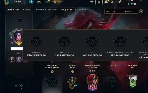 Unranked com TODOS os champs e 159 Skins ( MID / SUP / ADC )