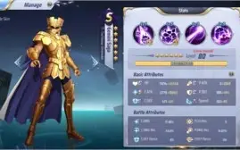 CONTA EXCELENTE SAINT SEIYA AWAKENING GLOBAL