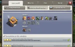 Conta clash of clans cv 12