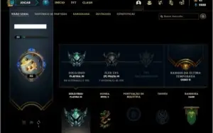Conta platina 3 com 9 skins e 39 champs