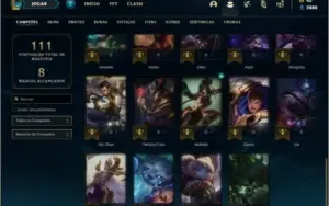 Conta platina 3 com 9 skins e 39 champs