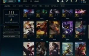 Conta platina 3 com 9 skins e 39 champs