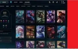 CONTA LEAGUE OF LEGENDS COM BORDA PLATINA E MUITAS SKINS