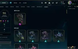 CONTA LEAGUE OF LEGENDS, UNRANKED, 488 SKINS.