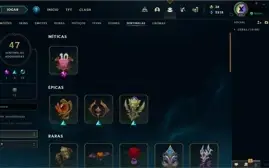 CONTA LEAGUE OF LEGENDS, UNRANKED, 488 SKINS.