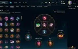 CONTA LEAGUE OF LEGENDS, UNRANKED, 488 SKINS.