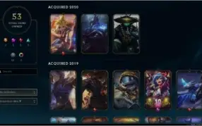 Vendo  acc do lol Total  108 champs 18419 EA LV 136 53 SKINS