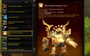 Conta world of warcraft: montarias, brinquedos e mais.