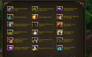 Conta world of warcraft: montarias, brinquedos e mais.